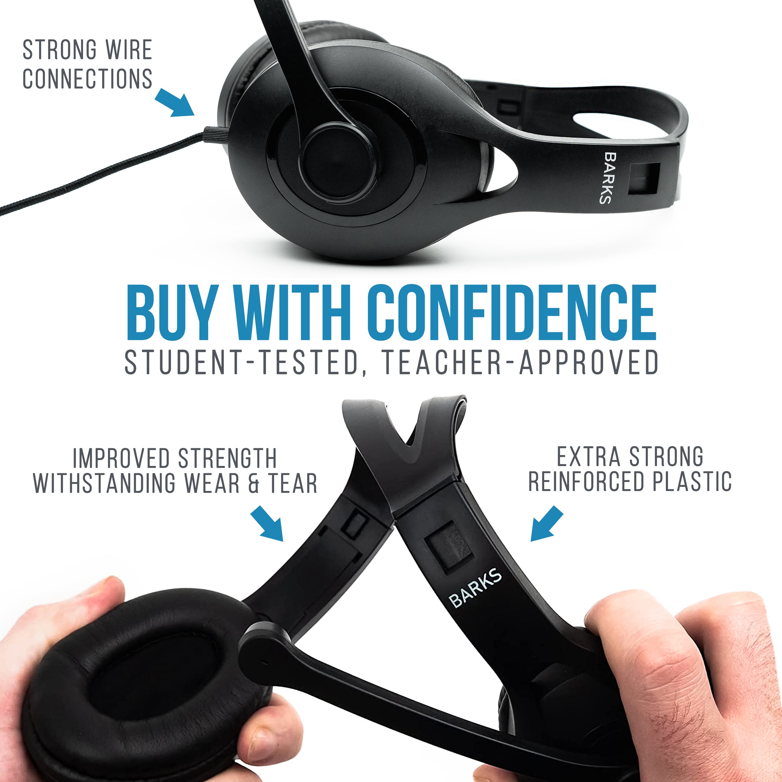 Bulk Classroom Headphones With Microphone For Students